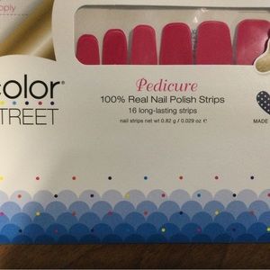 3 sets of pedicure press on nails